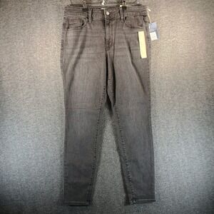 NWT Universal Thread High Rise Skinny Jeans Womens 10R Black Washed Pockets